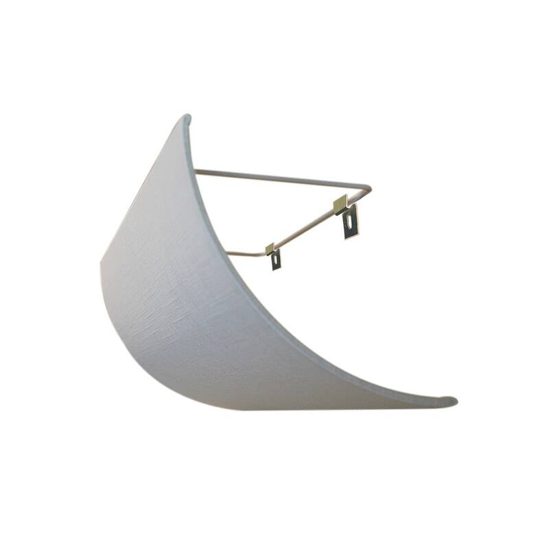 Moderne Vanity Light Cover Refresh Kit, 26"W White Textured Fabric